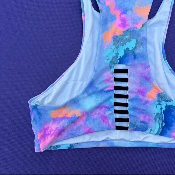 VS PINK Colorful Tie-Dye Sports Bra/Bralette - Picture 9 of 14